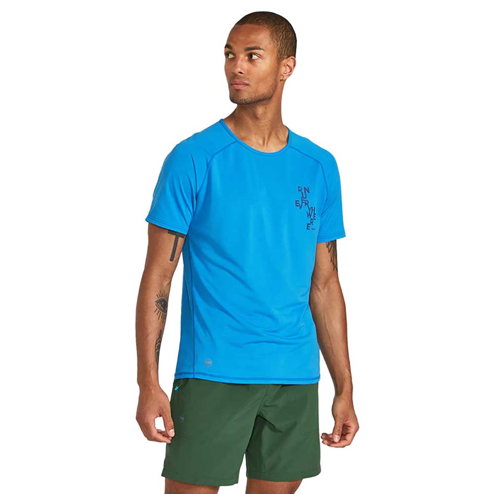 Janji, Men's Helio Light Tech Tee - Run Link Sky