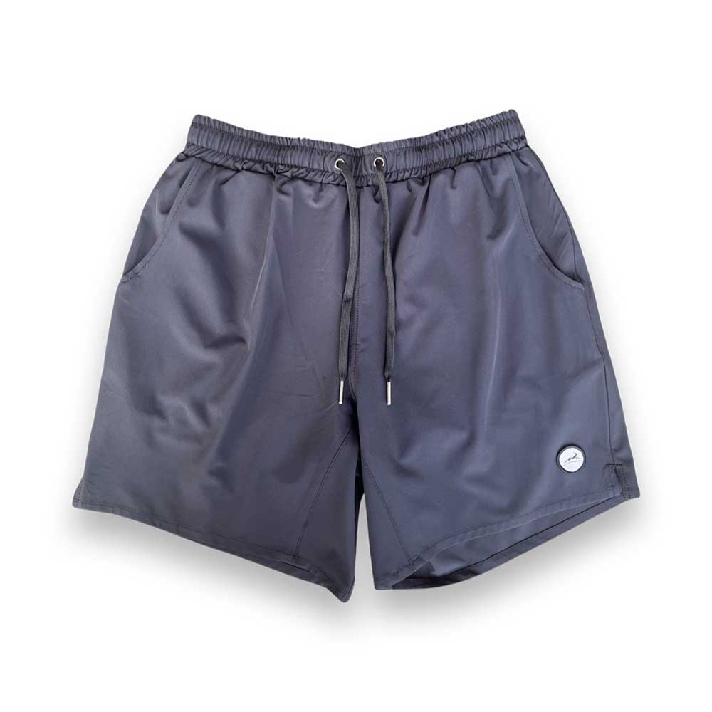 Gazelle Sports, Men's HydroTech Everyday Short - Black/Black Embroidered Gazelle Patch