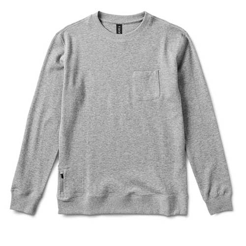 Vuori, Men's Jeffreys Pullover - Heather Grey