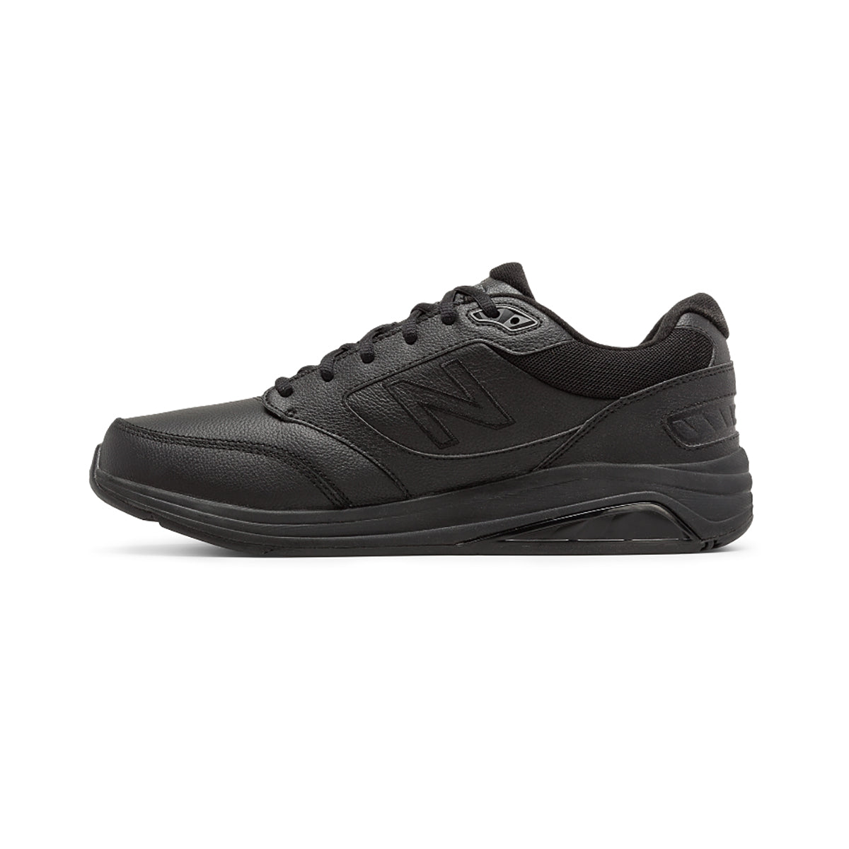 New Balance, Men's Leather 928 v3 Walking Shoes - Black - Regular (D)