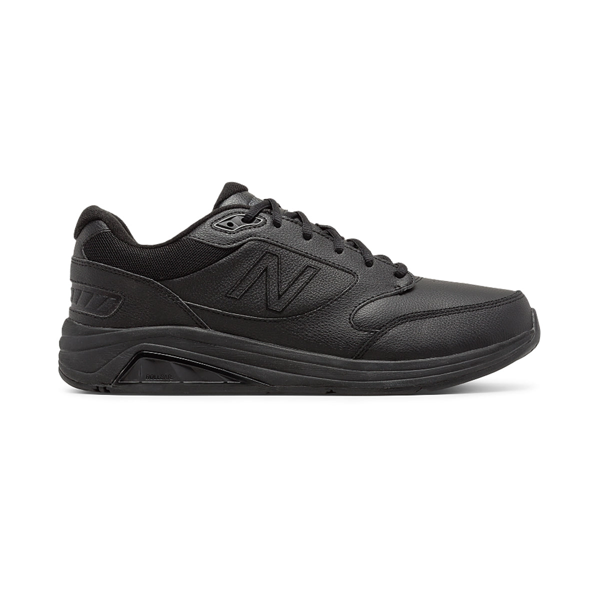 New Balance, Men's Leather 928 v3 Walking Shoes - Black - Regular (D)