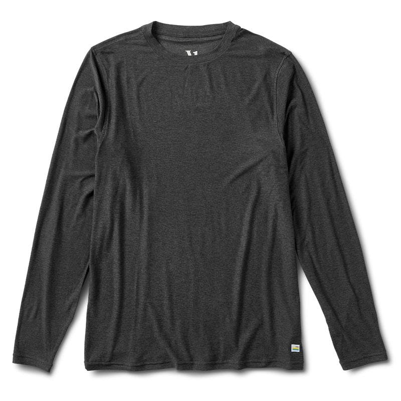 Vuori, Men's Long Sleeve Strato Tech Tee - Charcoal Heather