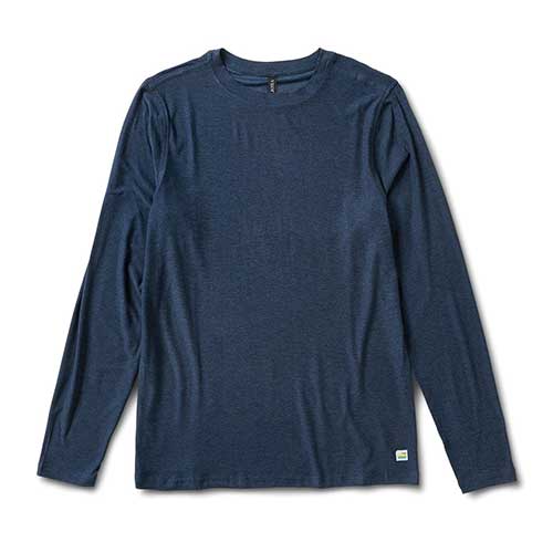 Vuori, Men's Long-Sleeve Strato Tech Tee - Navy Heather