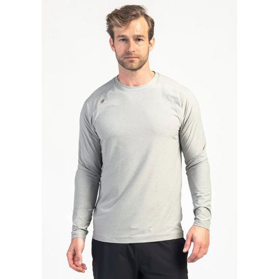 Rhone Apparel, Men's Reign Long Sleeve Shirt - Light Grey Heather