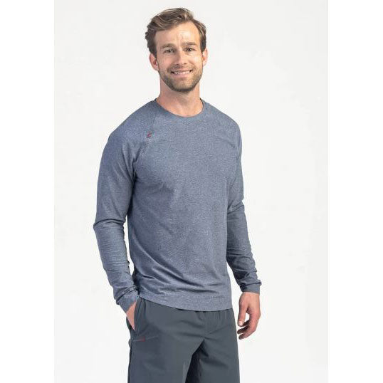 Rhone Apparel, Men's Reign Long Sleeve Top - Light Grey Heather