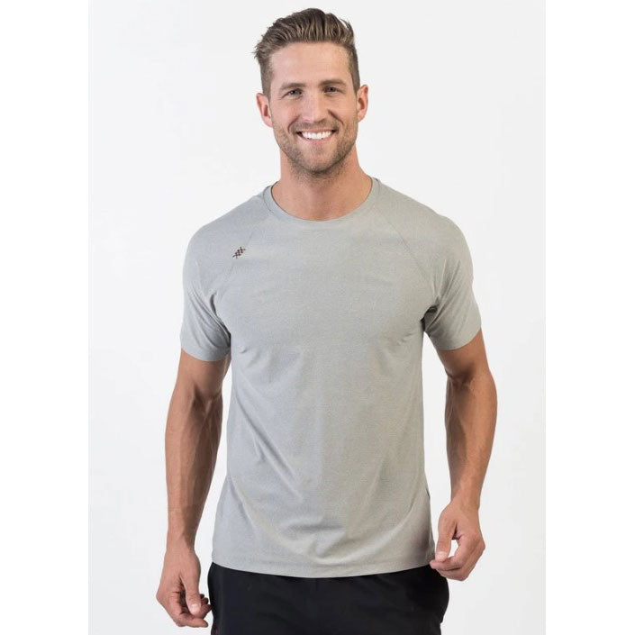 Rhone Apparel, Men's Reign Short Sleeve Shirt - Light Gray Heather