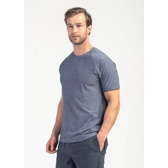 Rhone Apparel, Men's Reign Short Sleeve Shirt - Midnight Heather