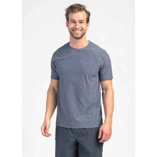 Rhone Apparel, Men's Reign Short Sleeve Shirt - Midnight Heather