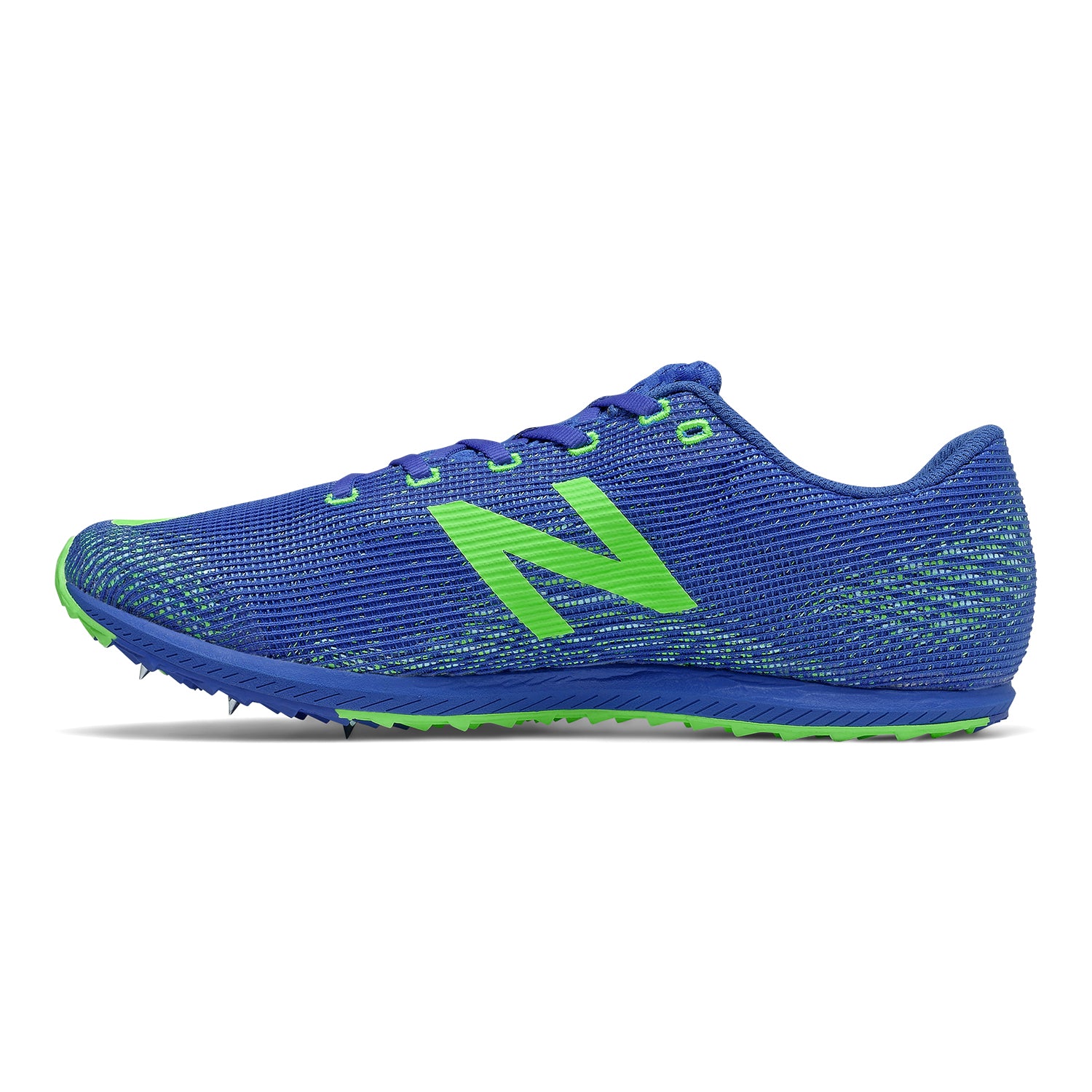 New Balance, Men's XC Seven v3 Racing Shoe - Cobalt Blue with Lime Green - Regular (D)