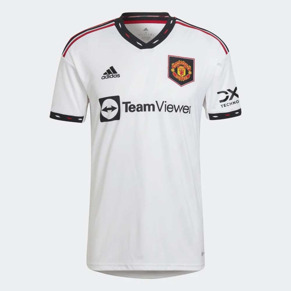 adidas, Men's adidas Manchester United 22/23 Away Jersey - White