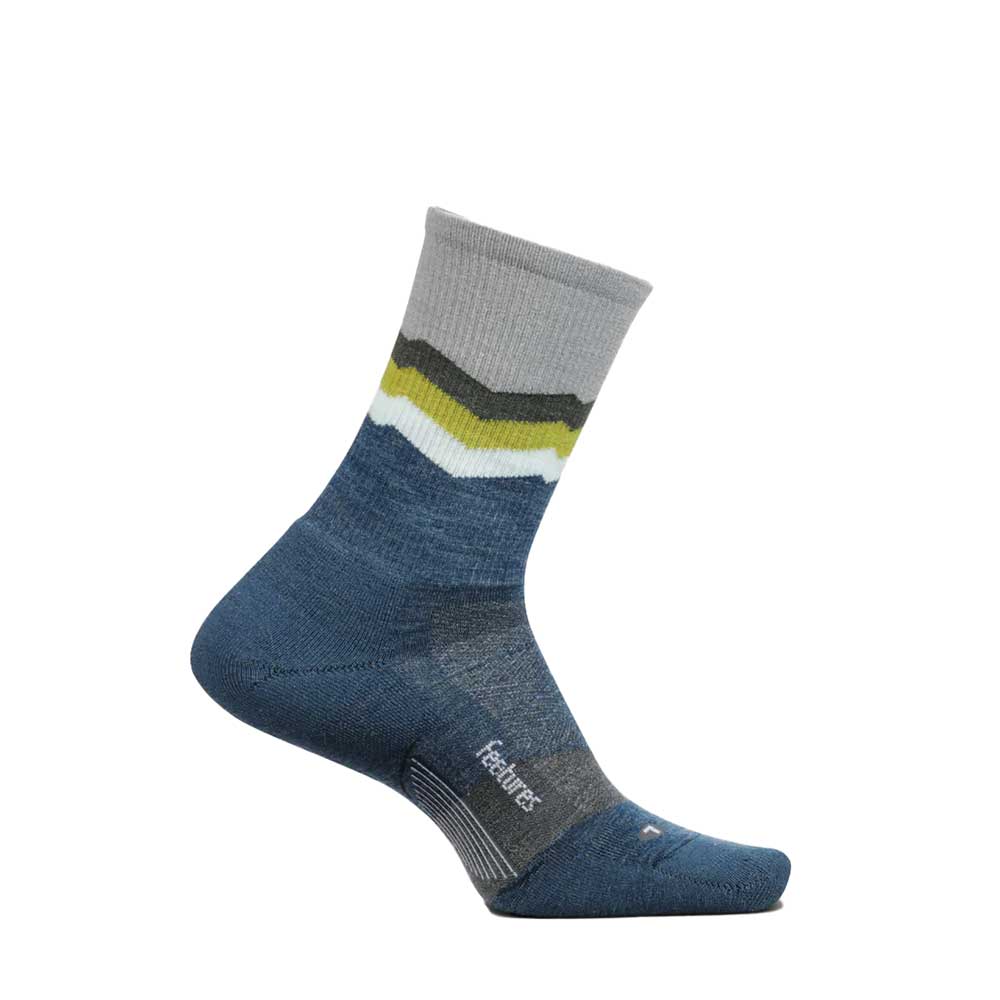 Feetures, Merino 10 Max Cushion Mini Crew - Switchback Navy