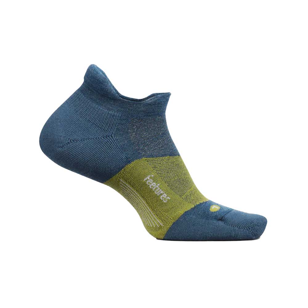 Feetures, Merino 10 Max Cushion No Show Tab - Midnight Moss