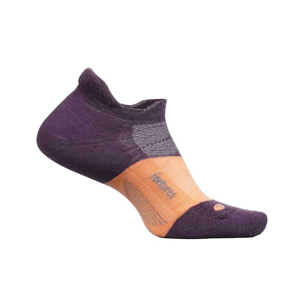 Feetures, Merino 10 Max Cushion No Show Tab - Spicy Plum