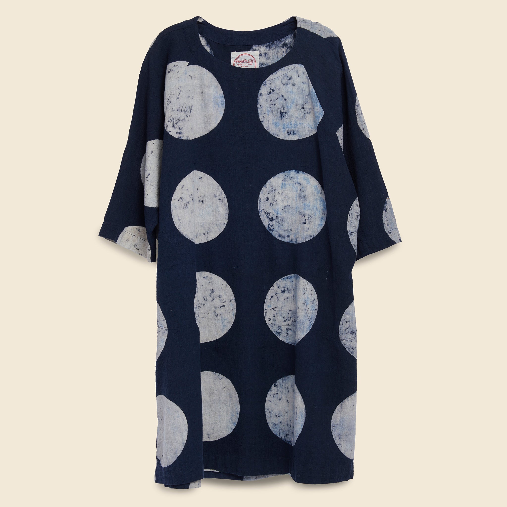 Auntie Oti, Moon Shift Dress - Indigo