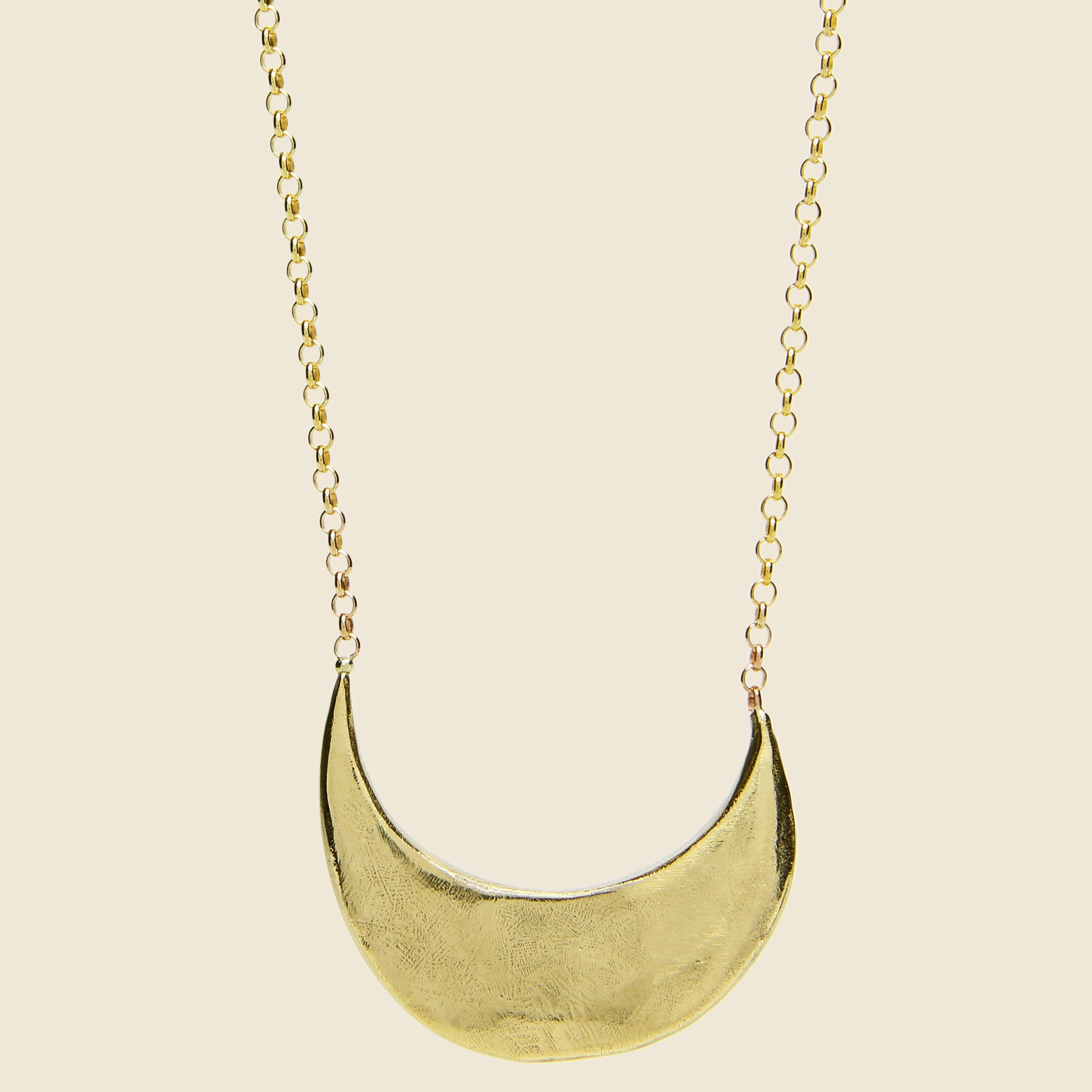 Amanda Hunt, Muse Crescent Necklace - Bronze