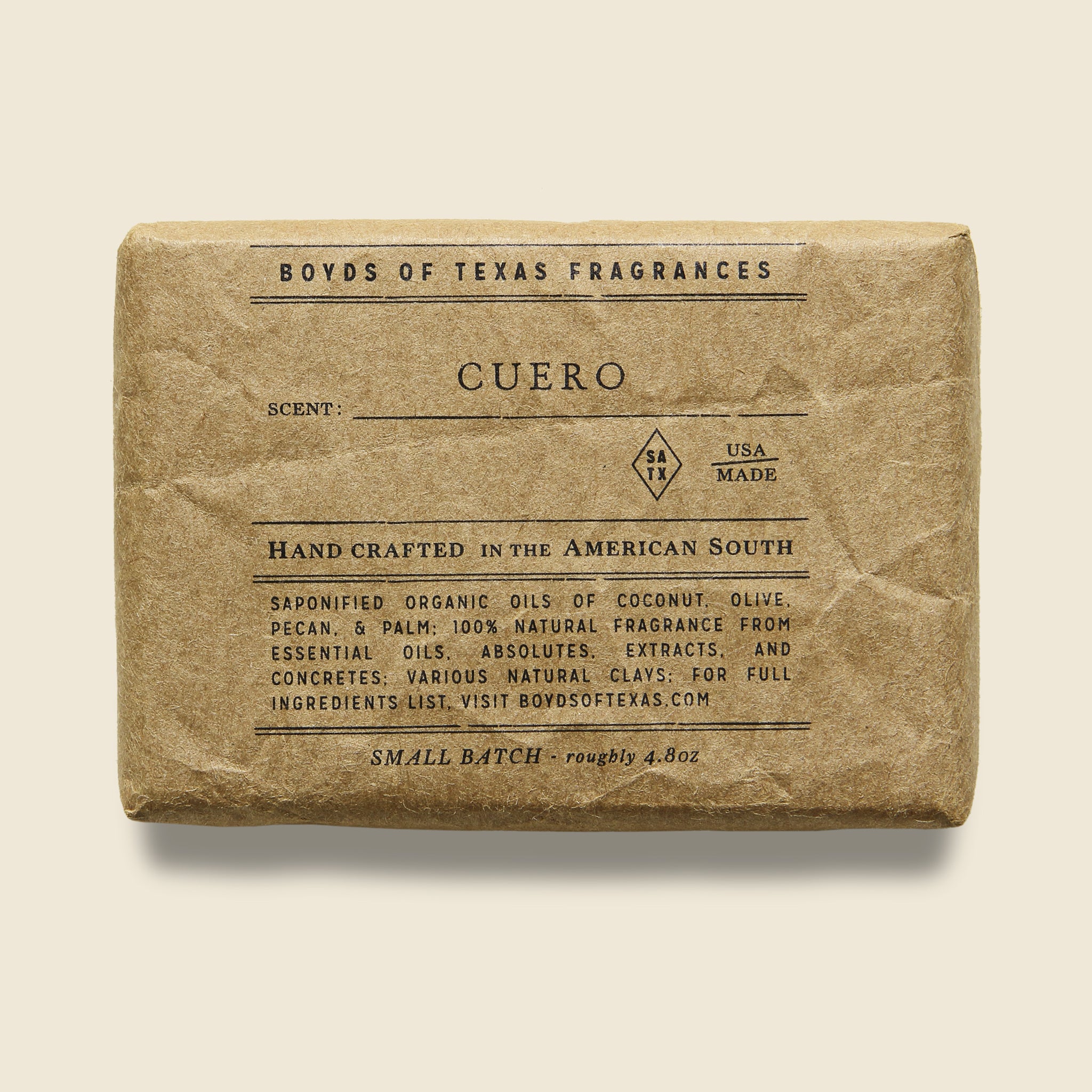 Boyd's of Texas, Natural Bar Soap - Cuero