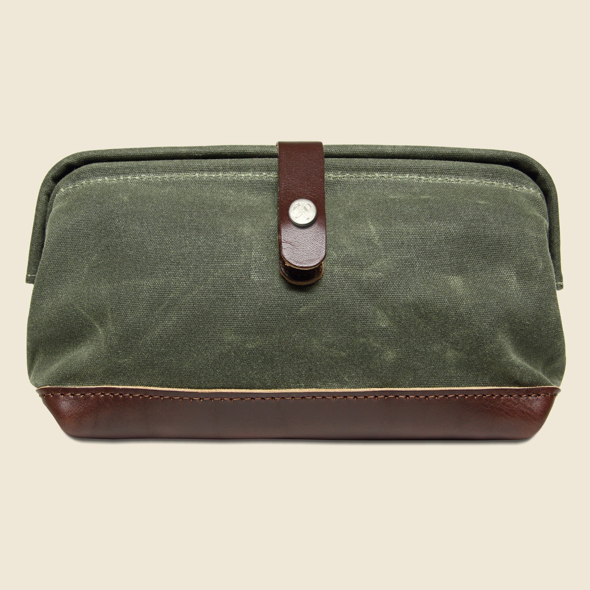 BILLYKIRK, No. 257 Snap Dopp Kit - Olive/Brown