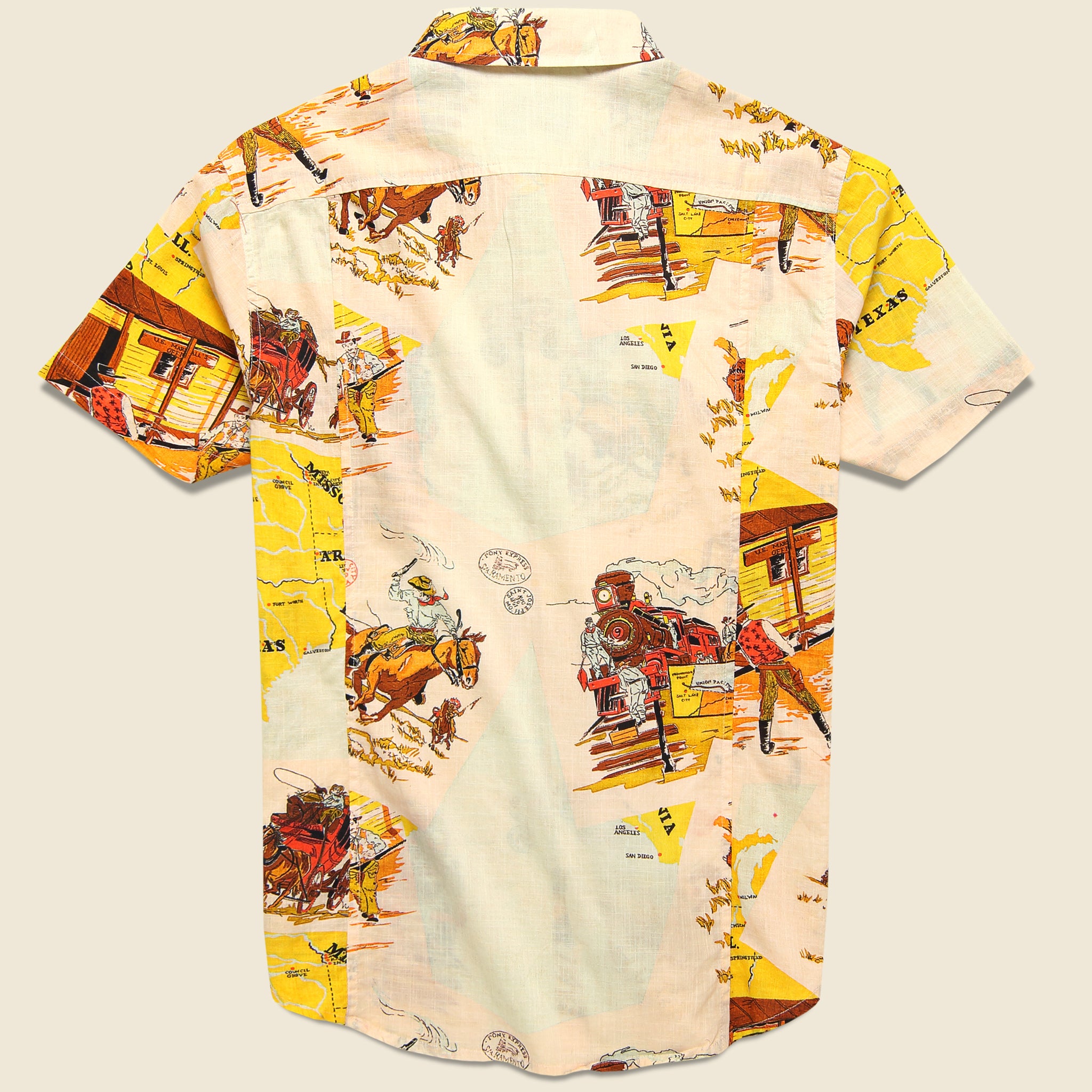 Corridor, Old West Map Shirt - Multi