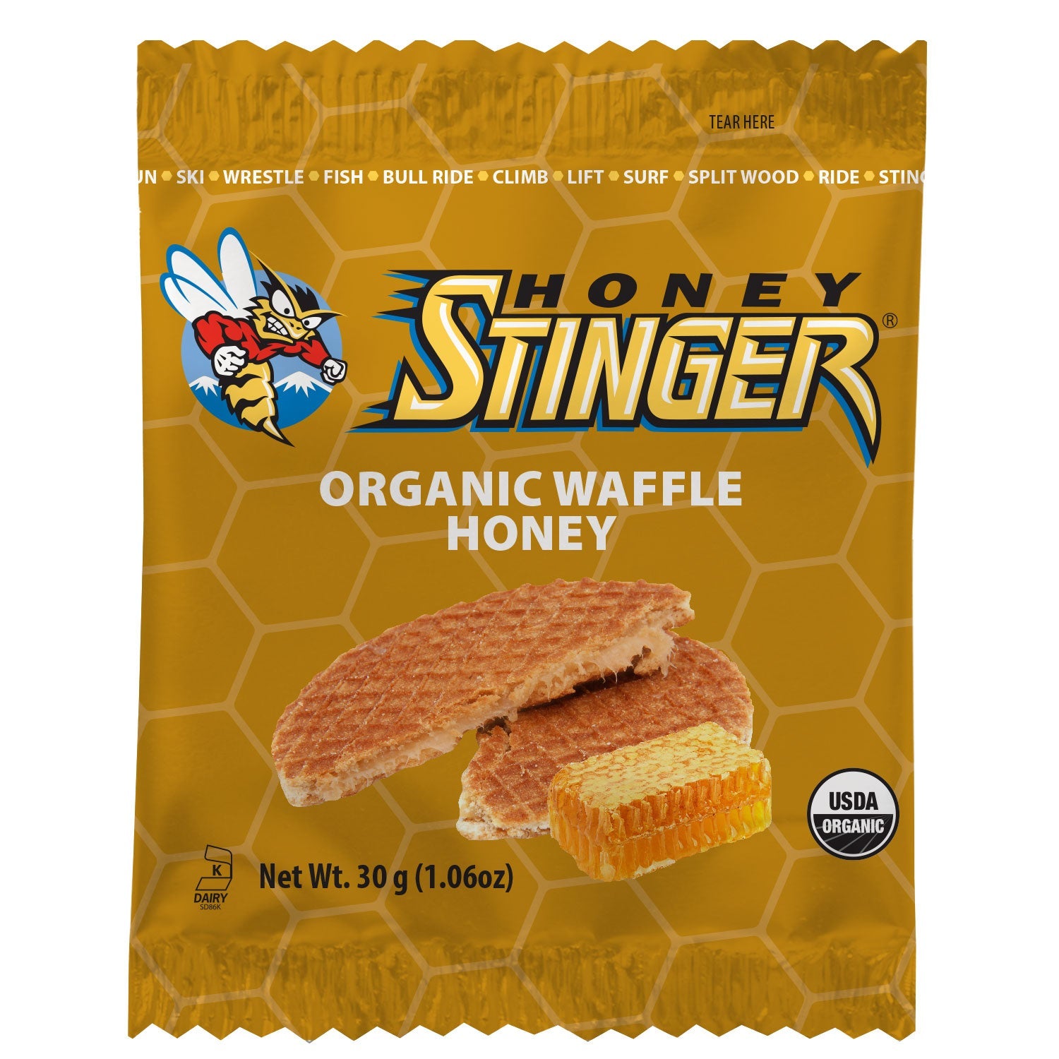 Honey Stinger, Organic Waffle - Honey