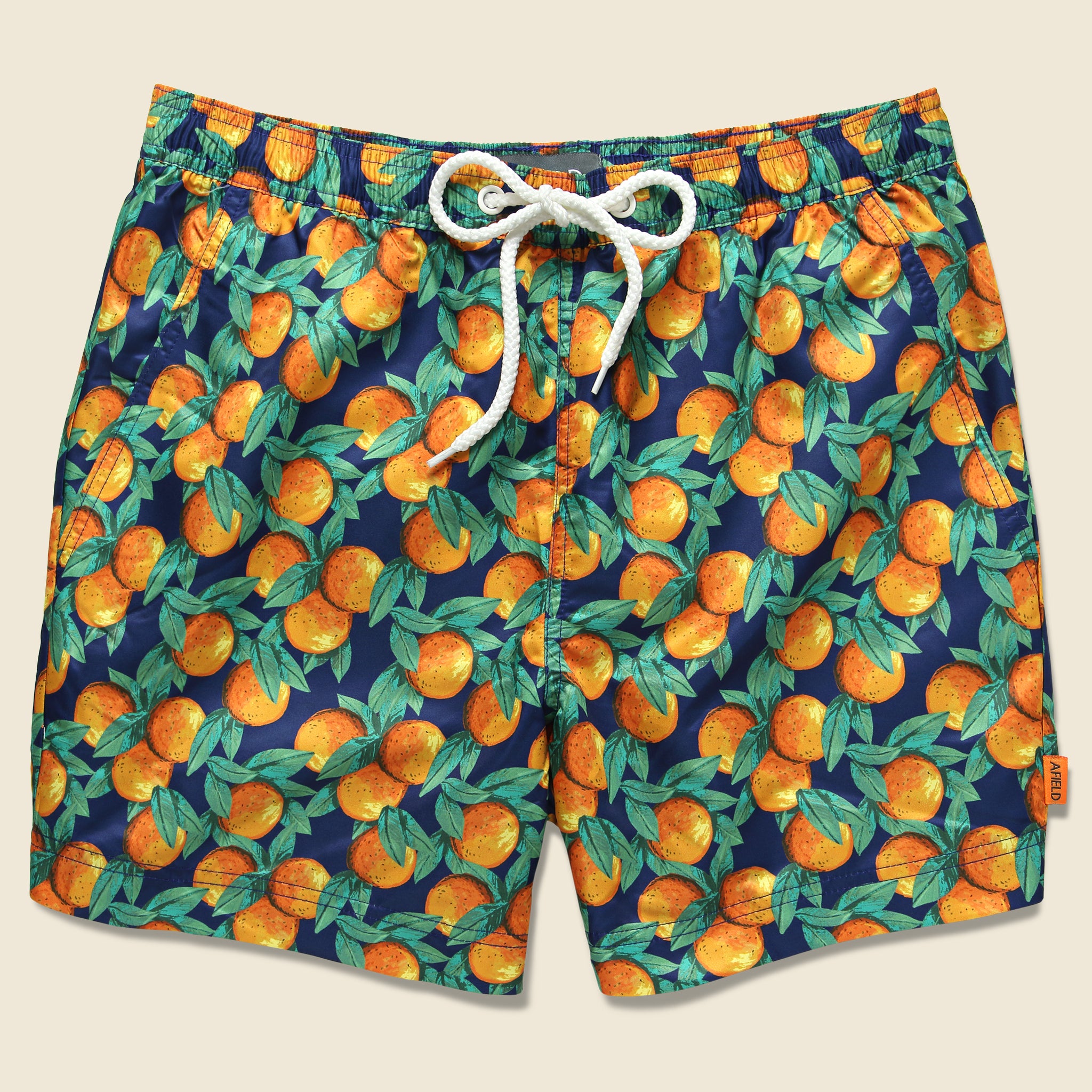 Afield, Printed Swimshorts - Naranja