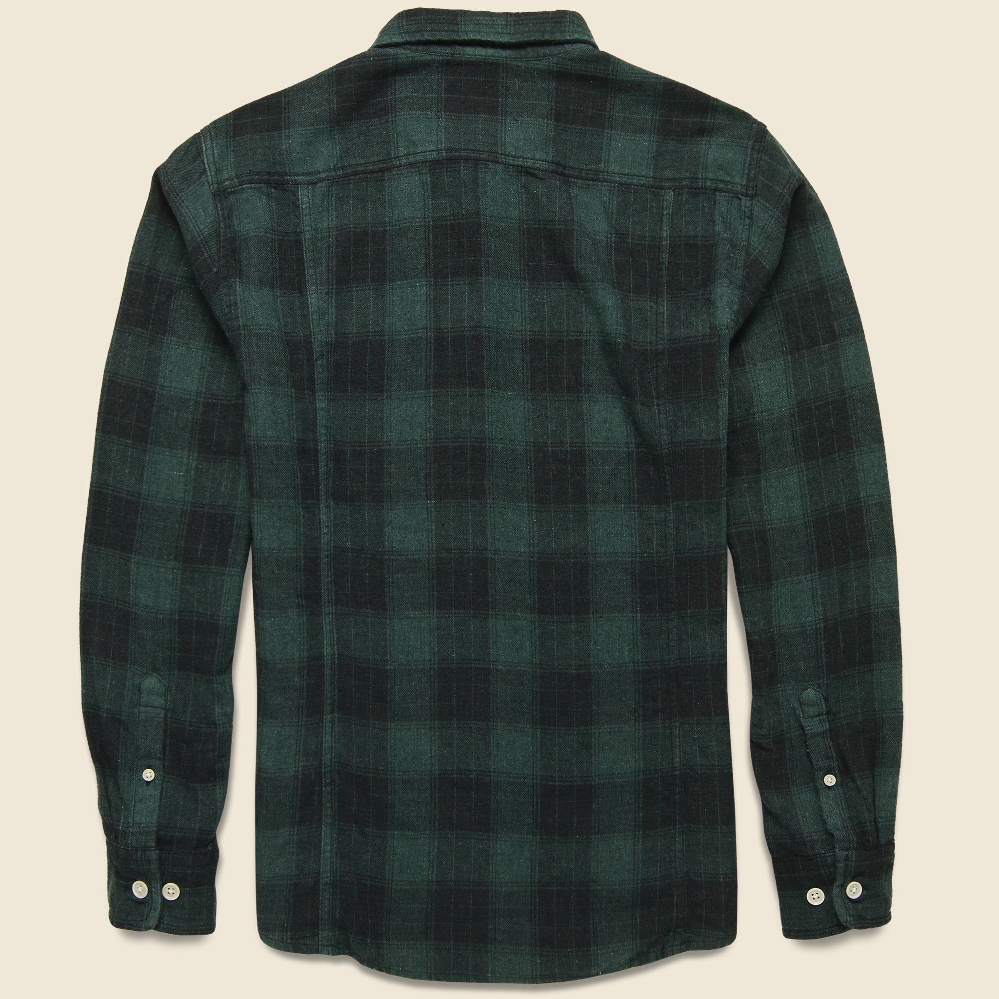 Corridor, Recycled Plaid Flannel - Hunter