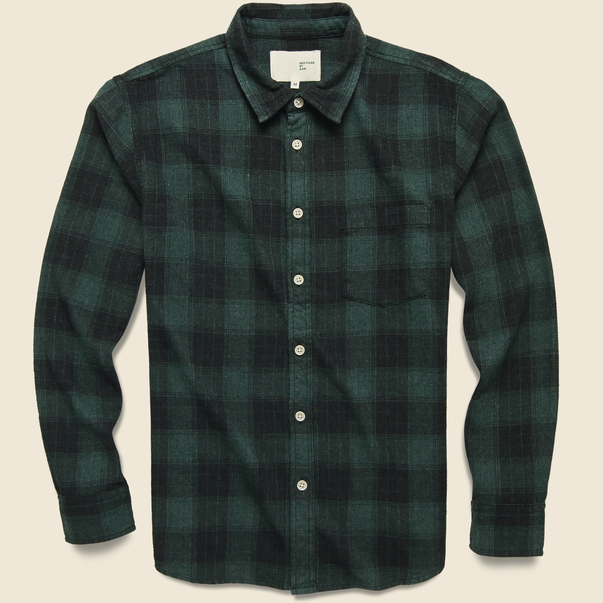 Corridor, Recycled Plaid Flannel - Hunter