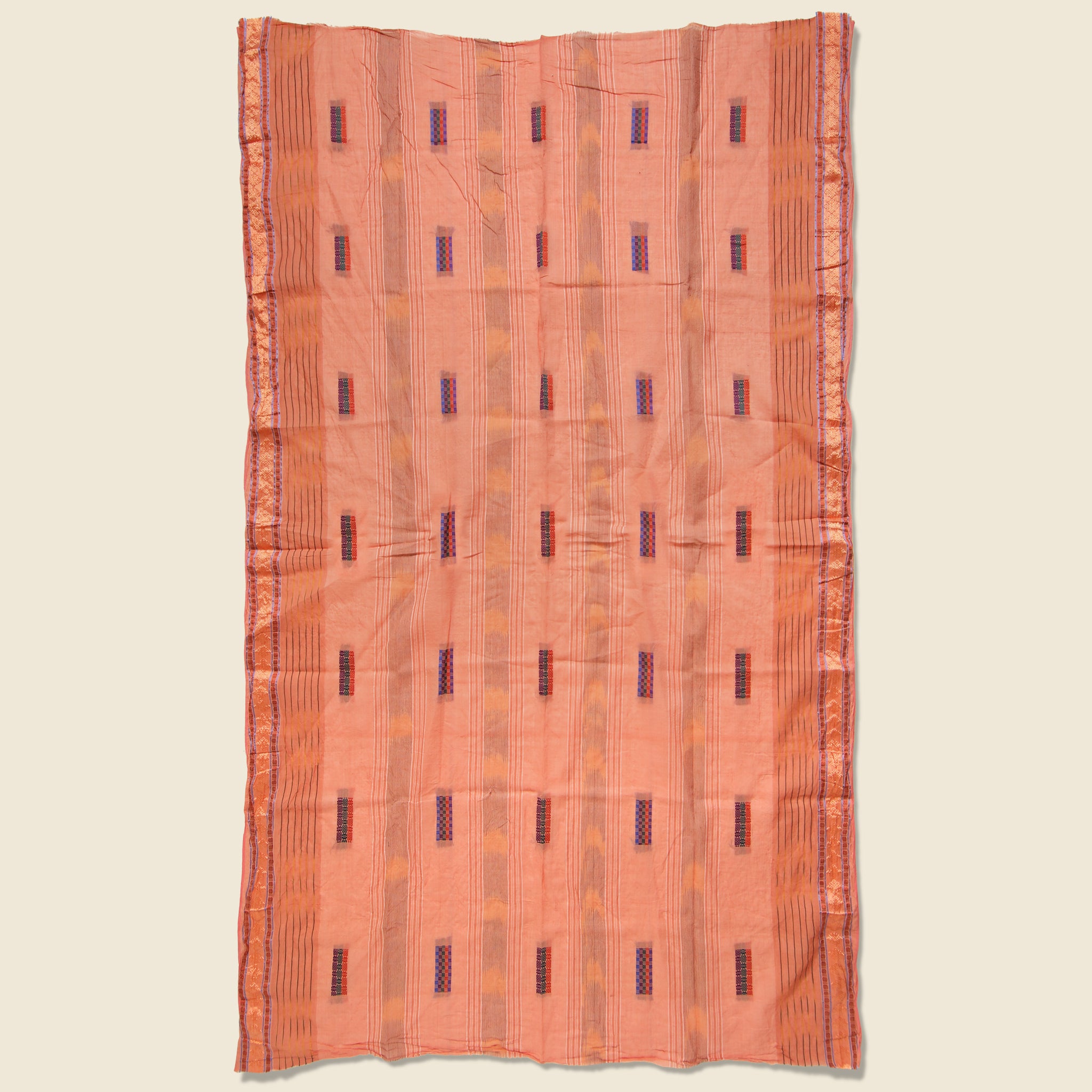 Auntie Oti, Sari Wrap - Coral