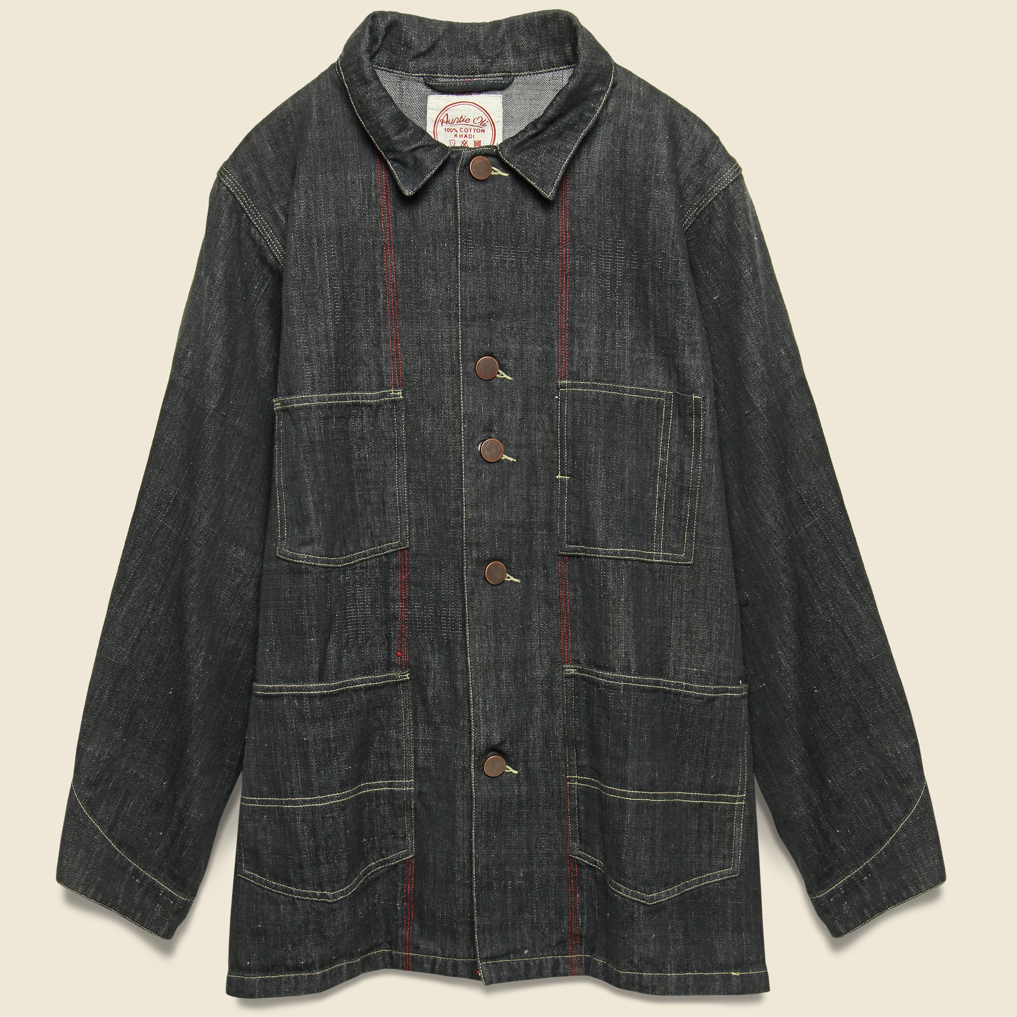 Auntie Oti, Selvedge Denim Jacket - Black