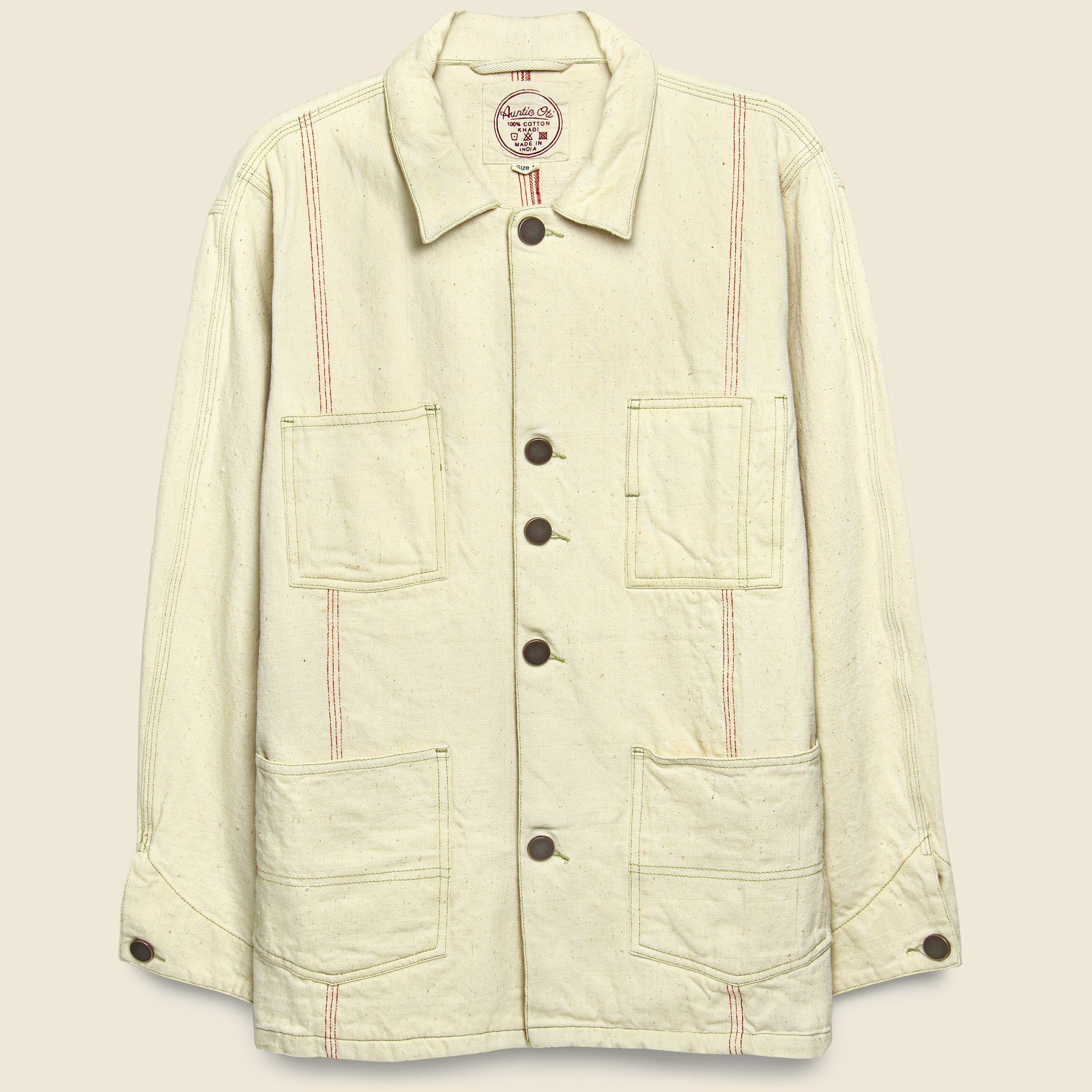 Auntie Oti, Selvedge Denim Jacket - Natural