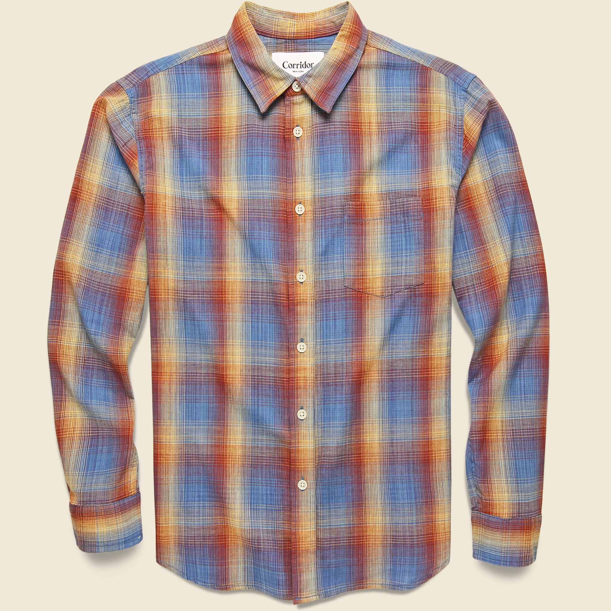 Corridor, Shadow Check Shirt - Space Dye