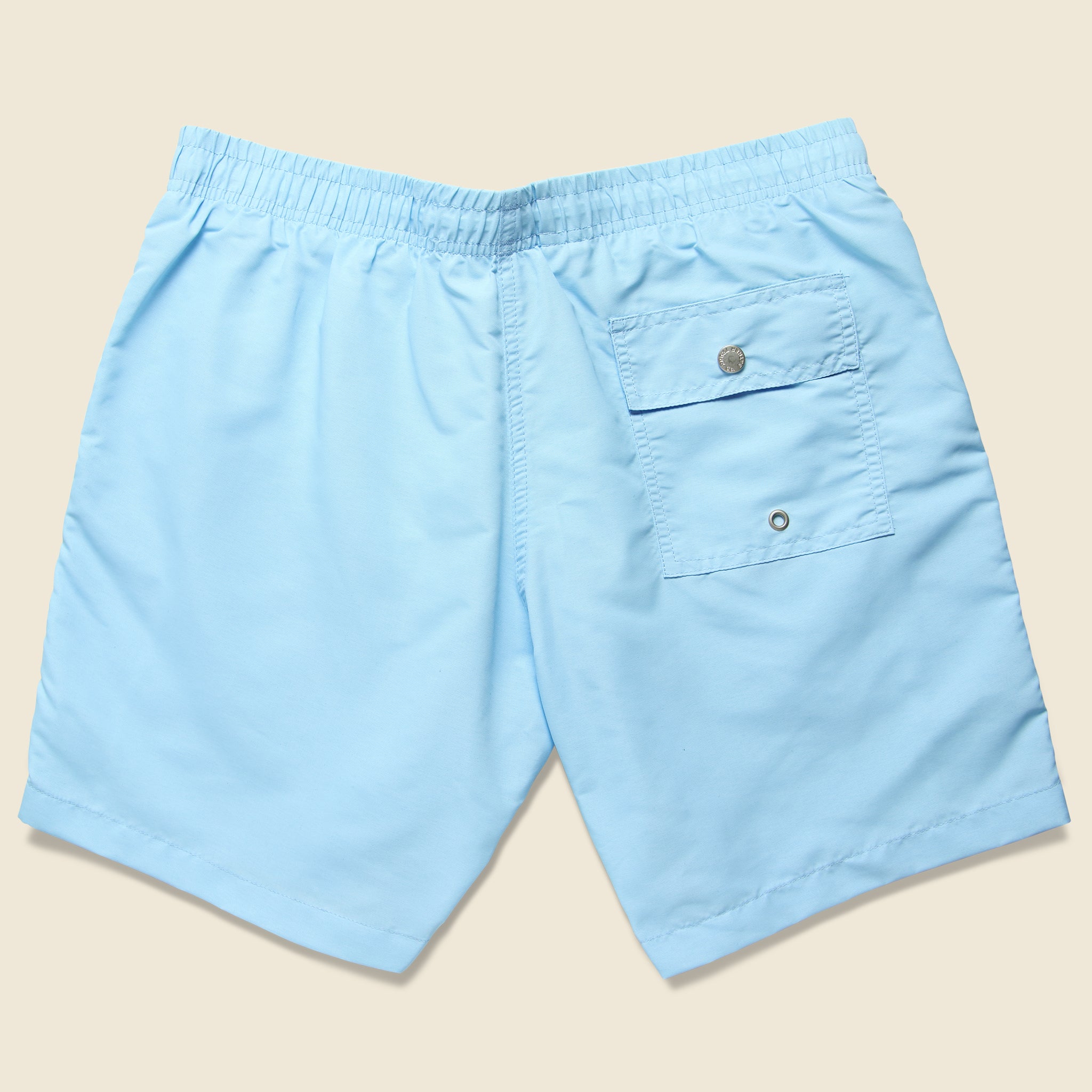 Bather, Solid Swim Trunk - Baby Blue