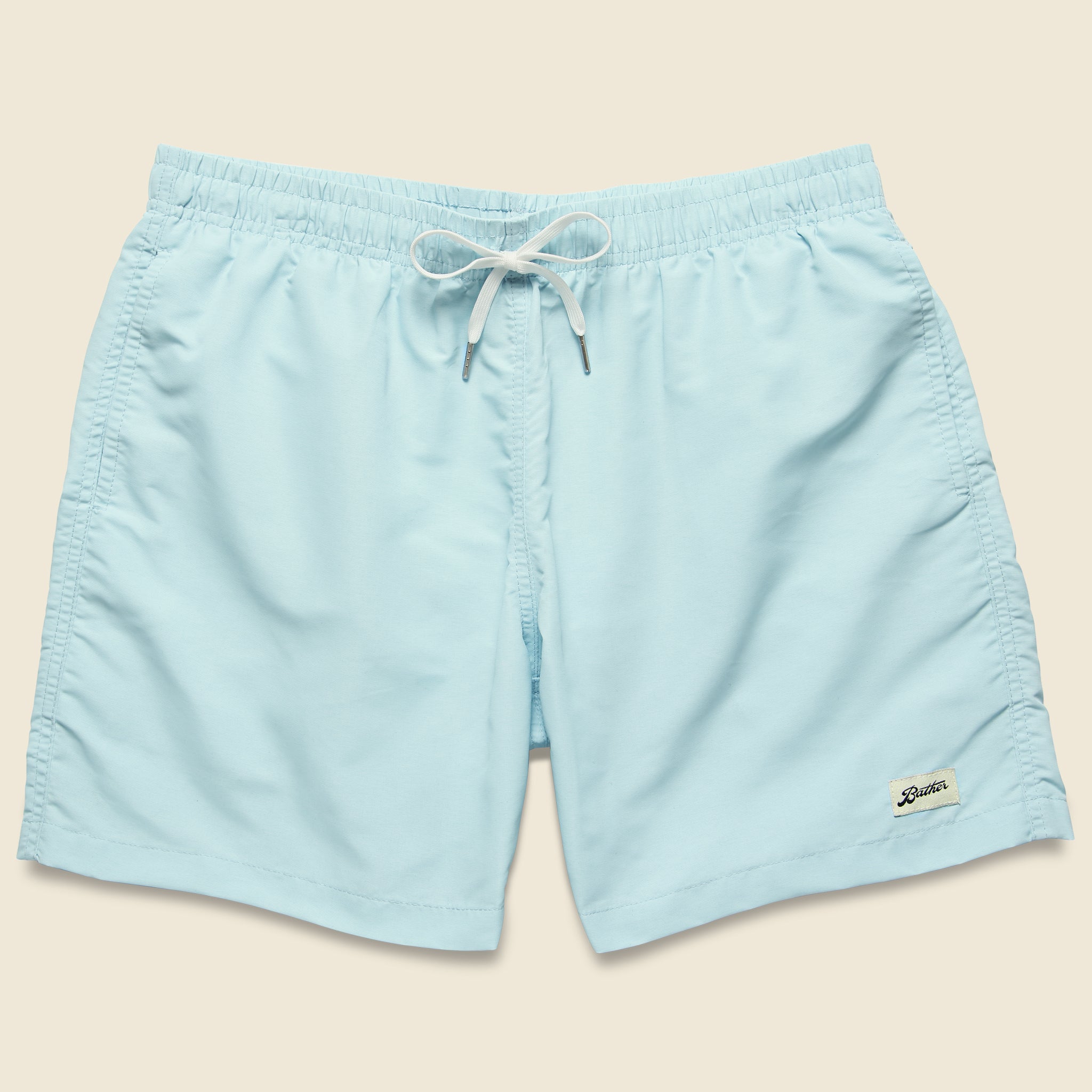 Bather, Solid Swim Trunk - Baby Blue