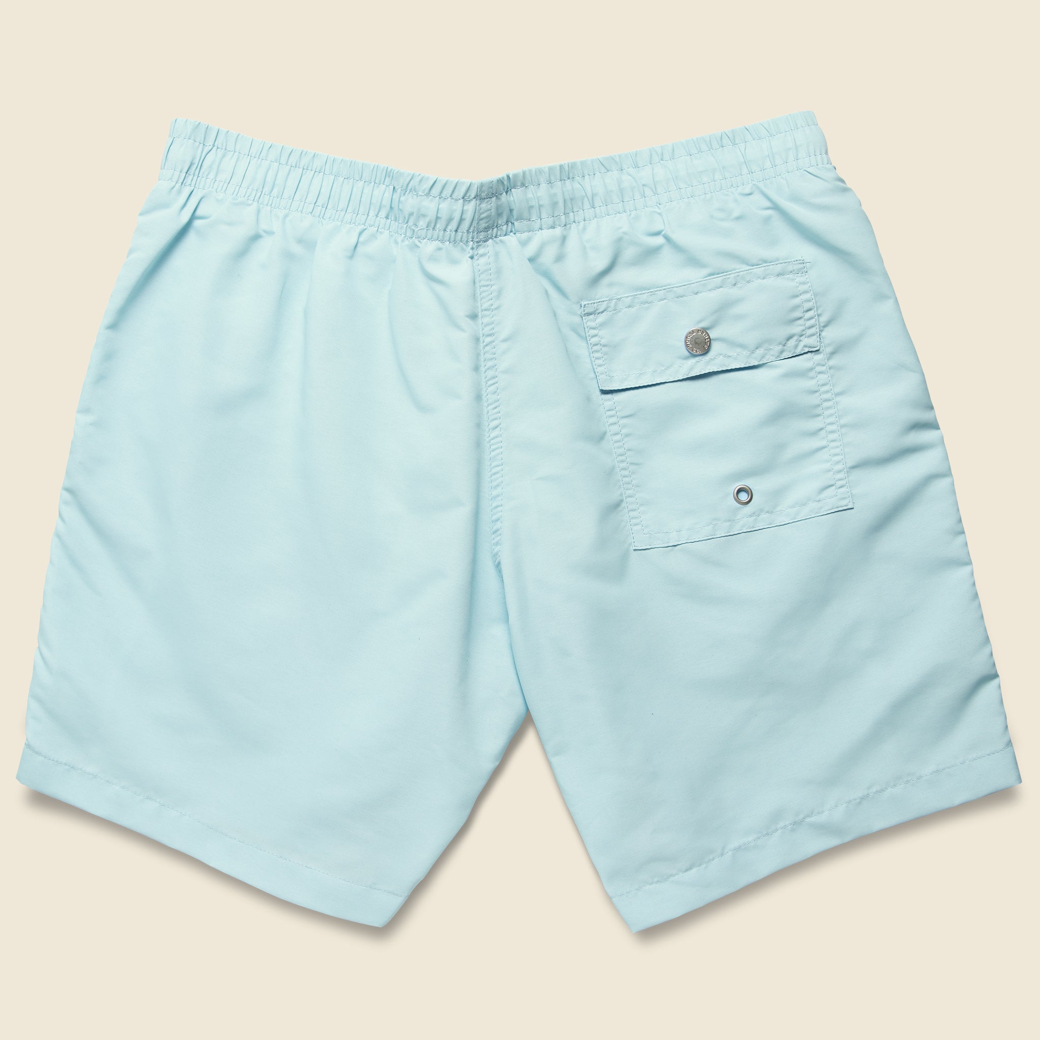 Bather, Solid Swim Trunk - Baby Blue