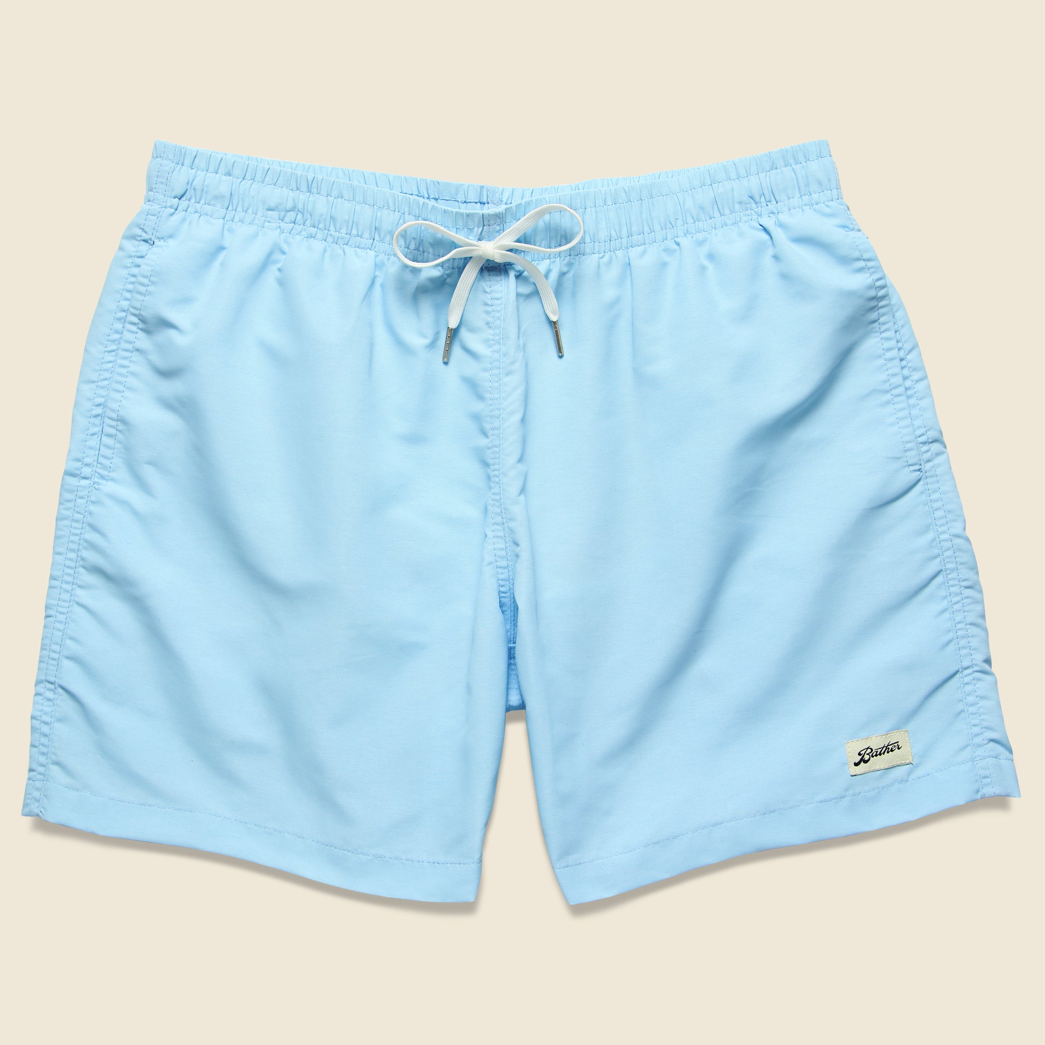 Bather, Solid Swim Trunk - Baby Blue