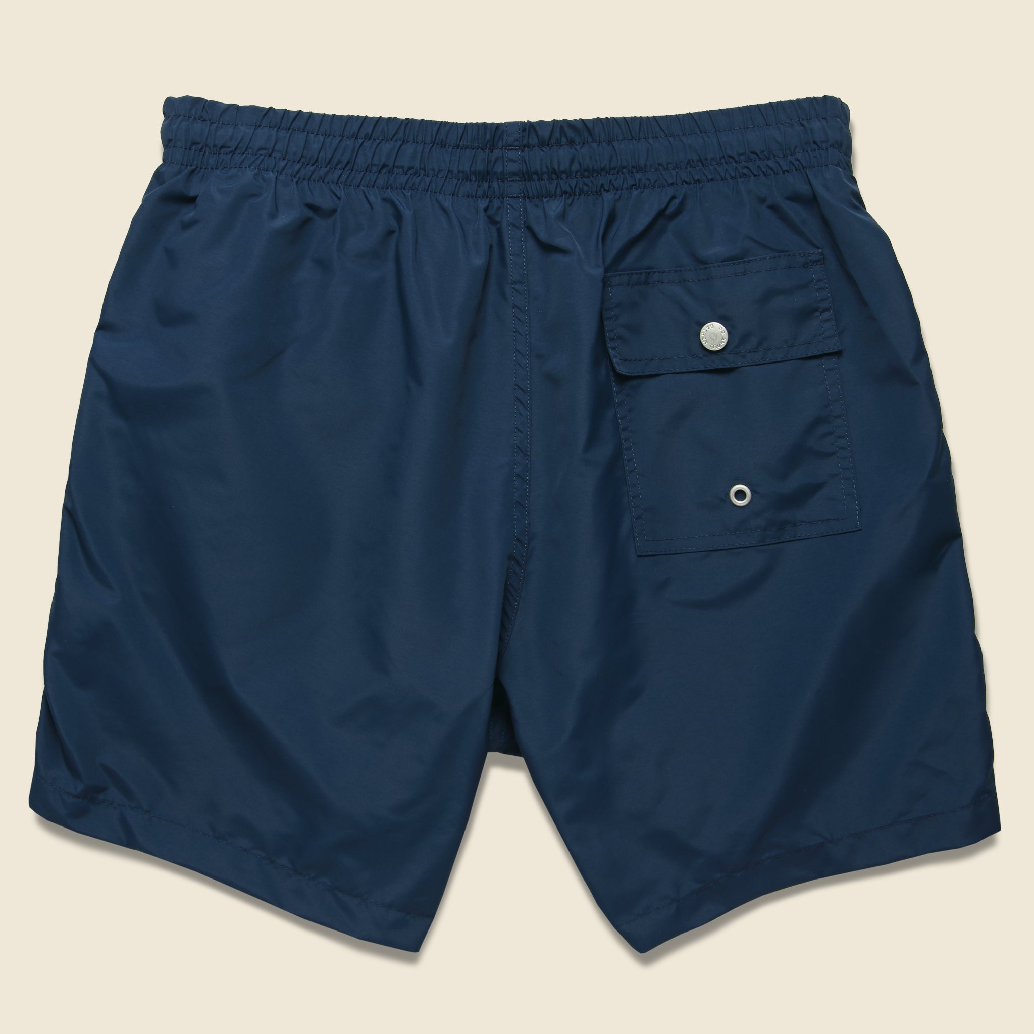 Bather, Solid Swim Trunk - Navy