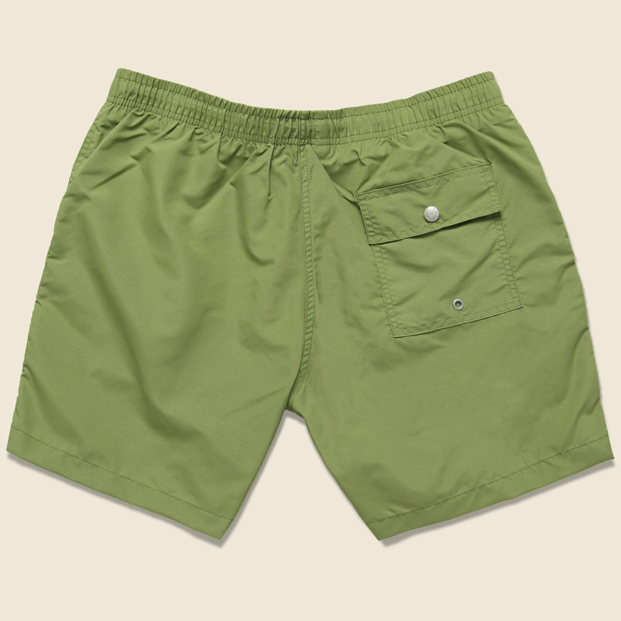 Bather, Solid Swim Trunk - Olive