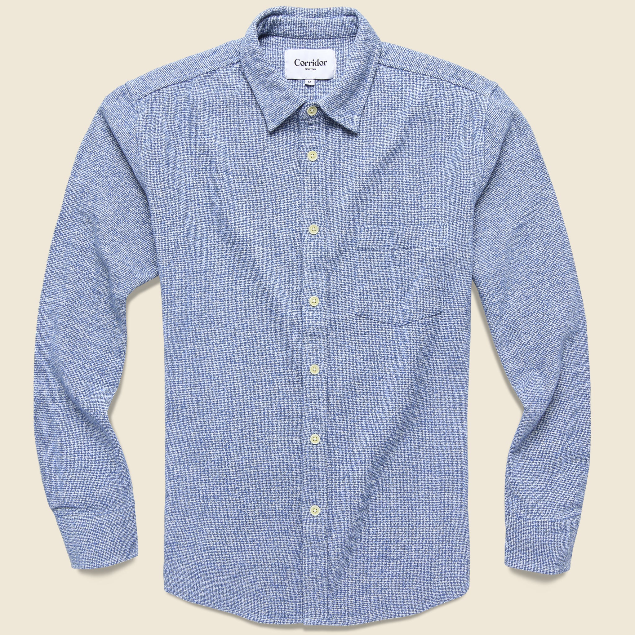 Corridor, Speckled Flannel - Blue