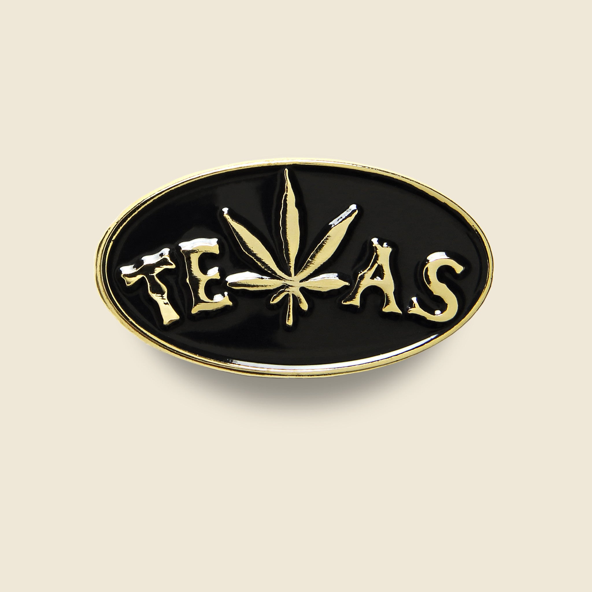 Alchemy Design, TEXAS Weed Leaf Pin - Black