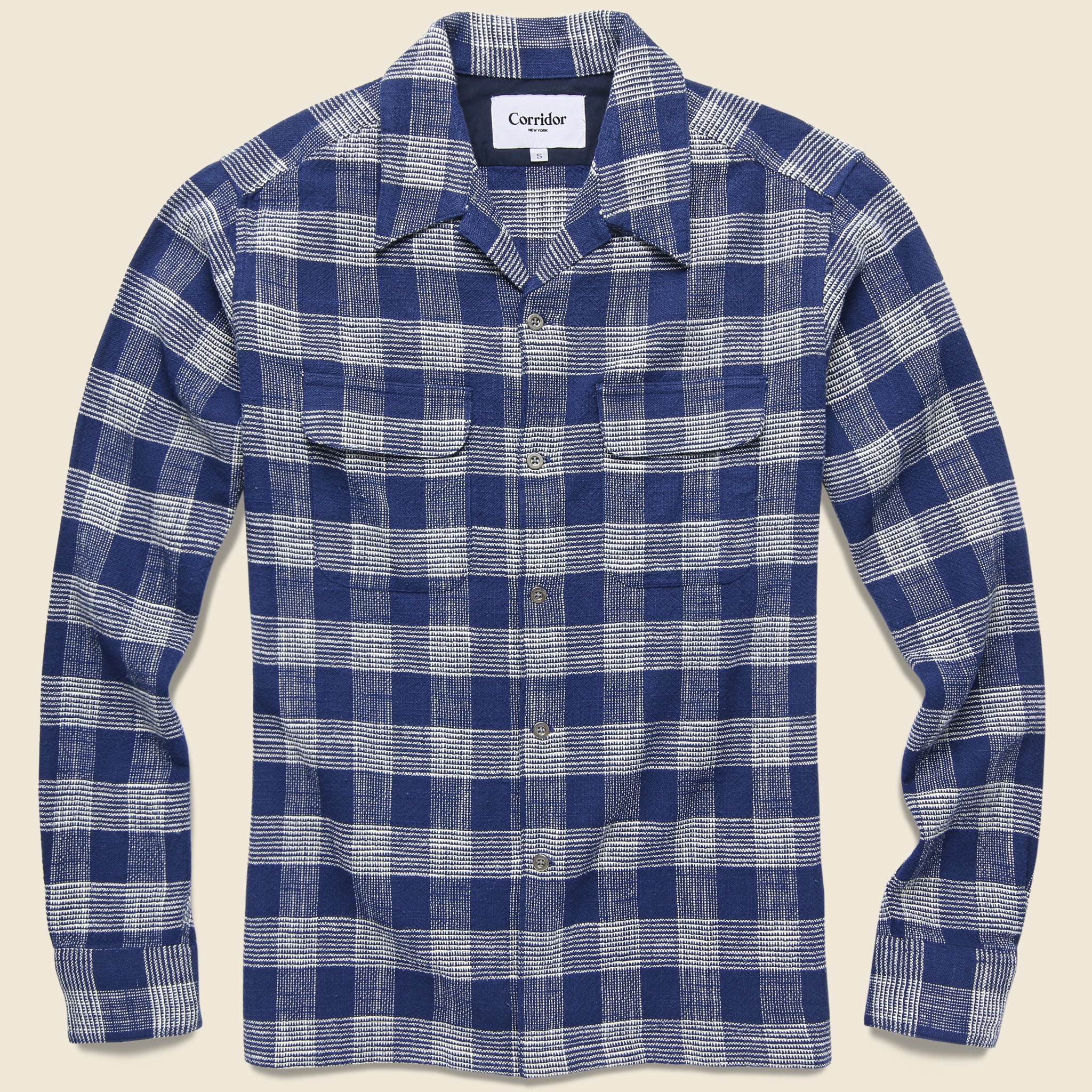 Corridor, Triple Check Workshirt - Indigo