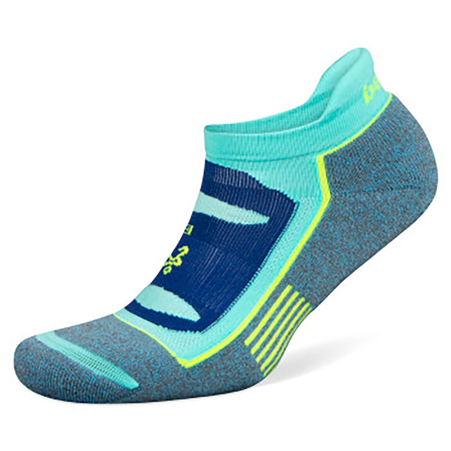 Balega, Unisex Blister Resist No Show Running Socks - Blue/Aqua