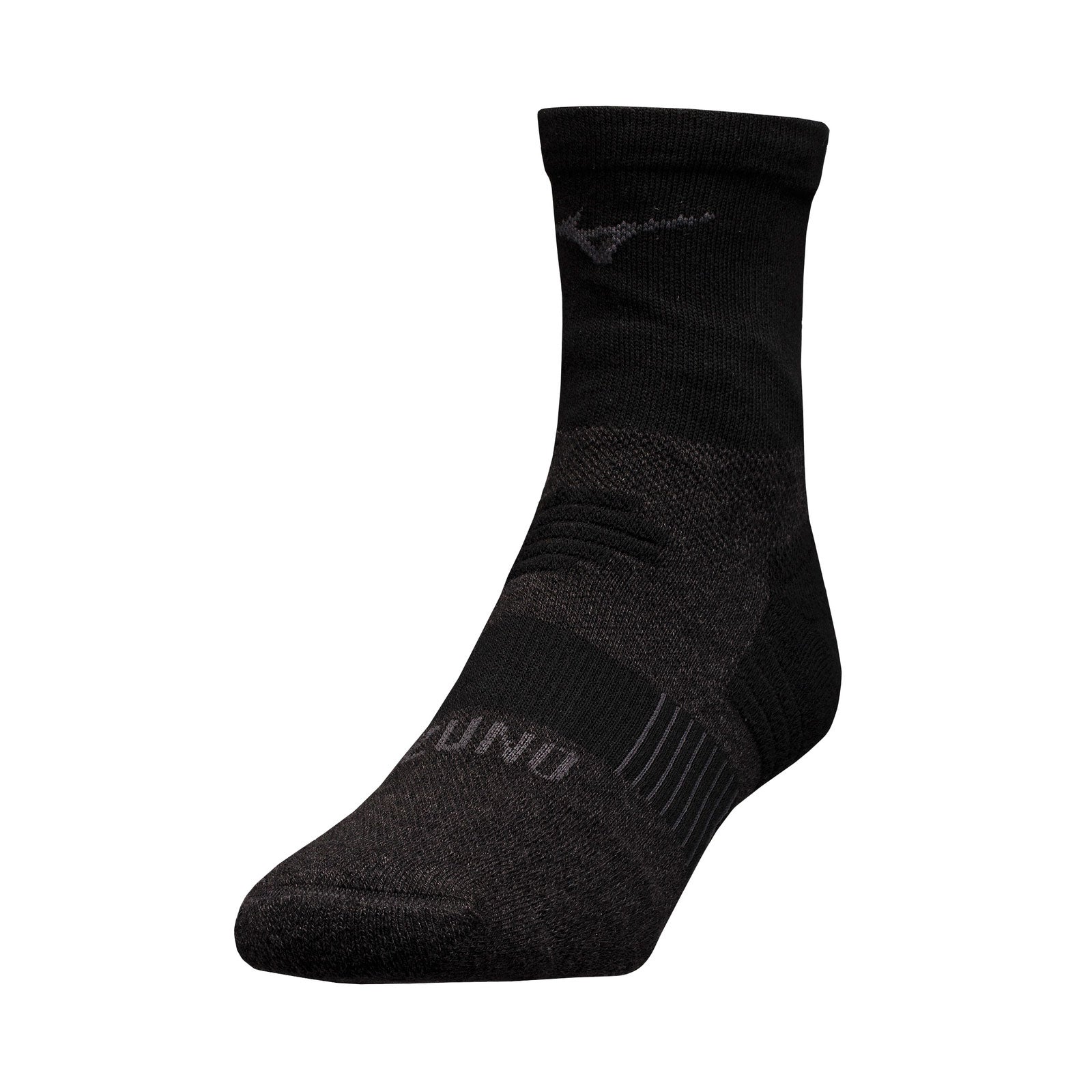 Mizuno, Unisex Breath Thermo Racer Mid Sock - Black