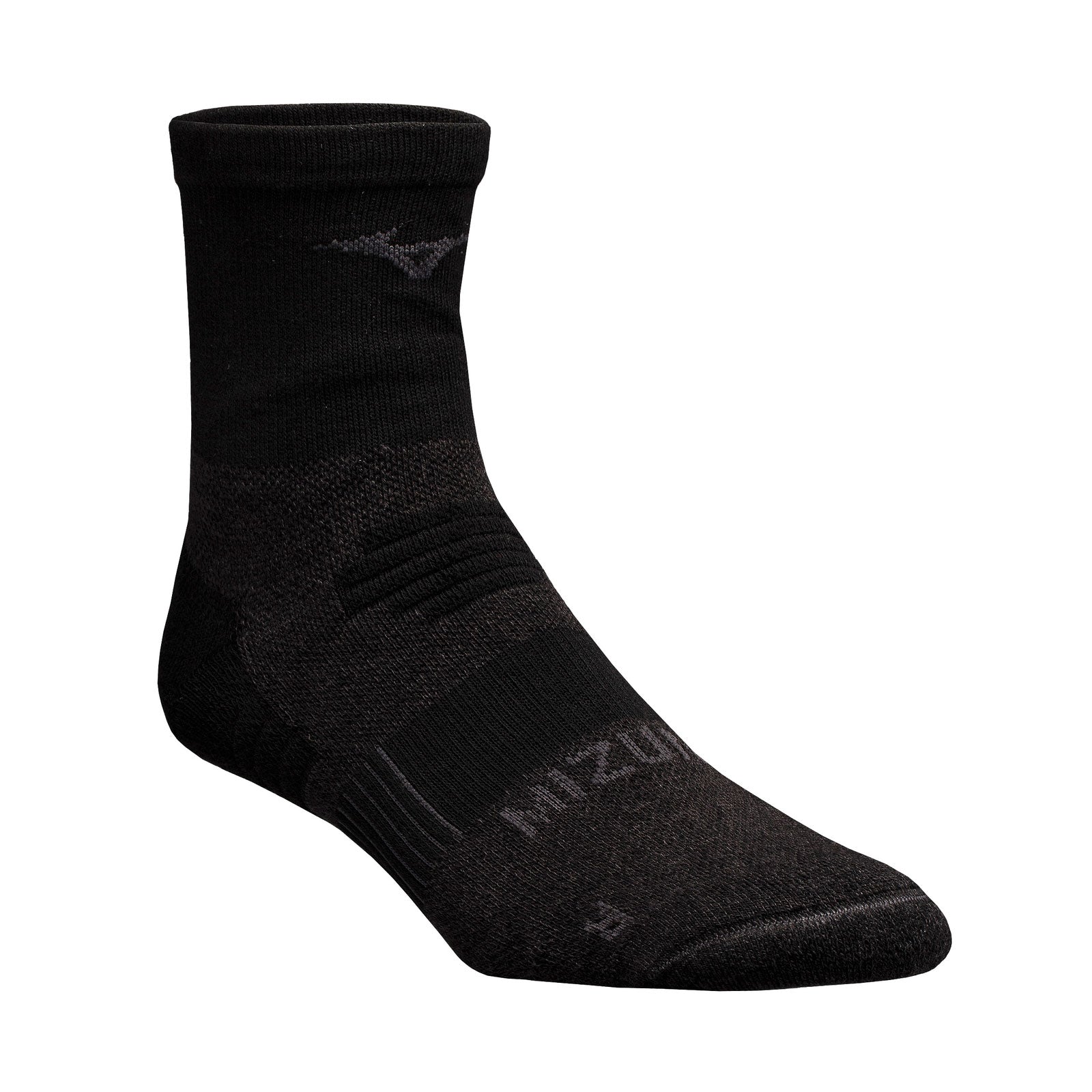 Mizuno, Unisex Breath Thermo Racer Mid Sock - Black