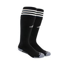 Agron (adidas), Unisex Copa Zone Cushion IV Soccer Socks - Black/White