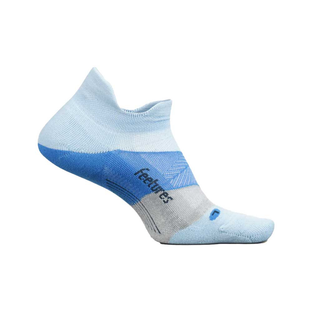 Feetures, Unisex Elite Light Cushion No Show Tab Socks - Big Sky Blue