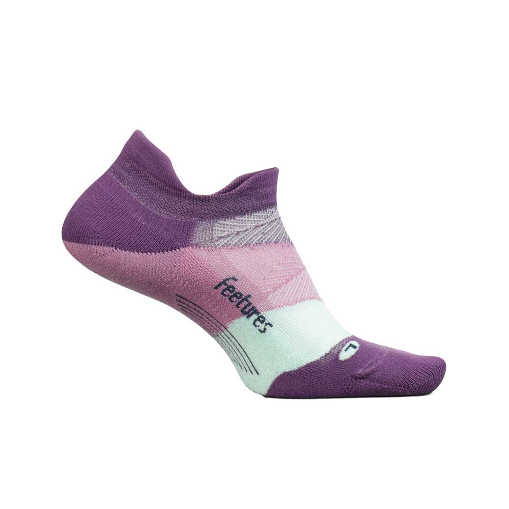 Feetures, Unisex Elite Light Cushion No Show Tab Socks - Peak Purple