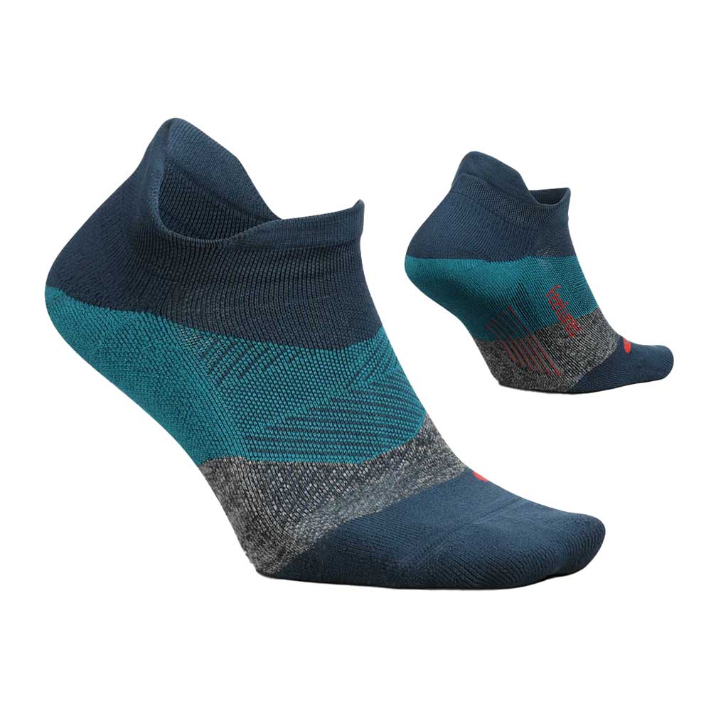 Feetures, Unisex Elite Light Cushion No Show Tab Socks - Trek Teal