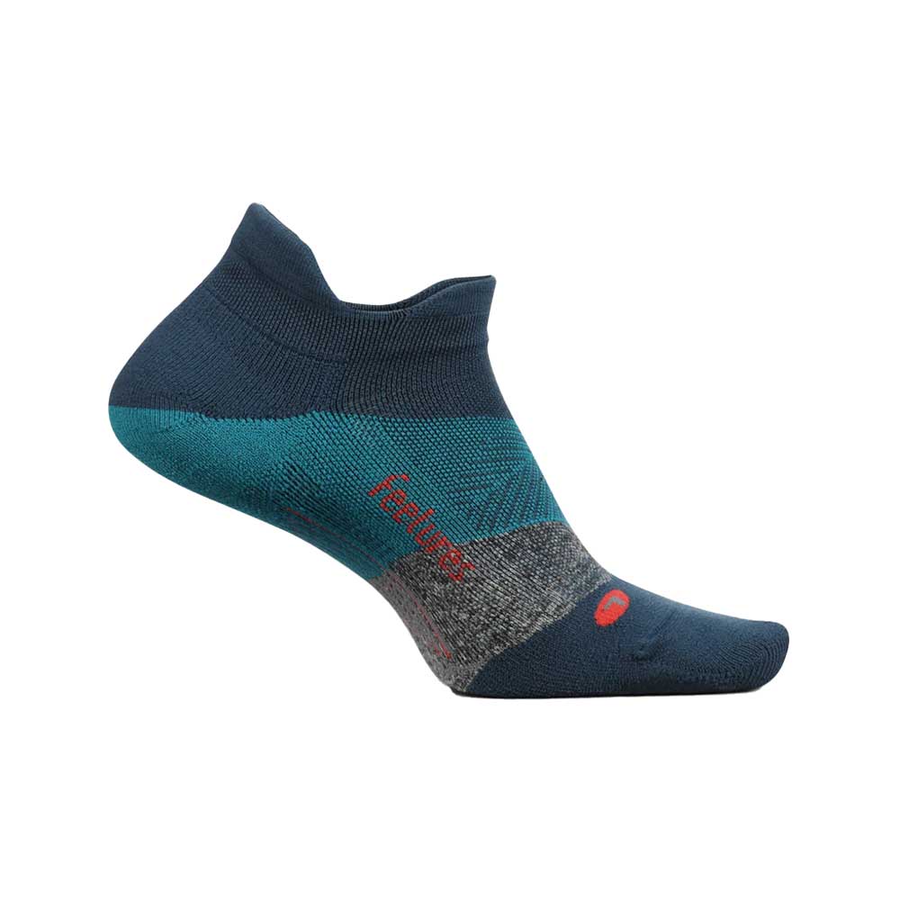 Feetures, Unisex Elite Light Cushion No Show Tab Socks - Trek Teal