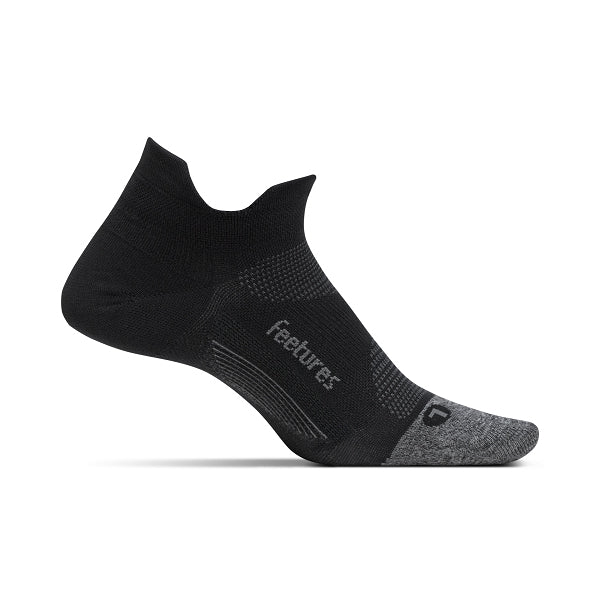 Feetures, Unisex Elite Ultra Light No Show Tab Sock - Black