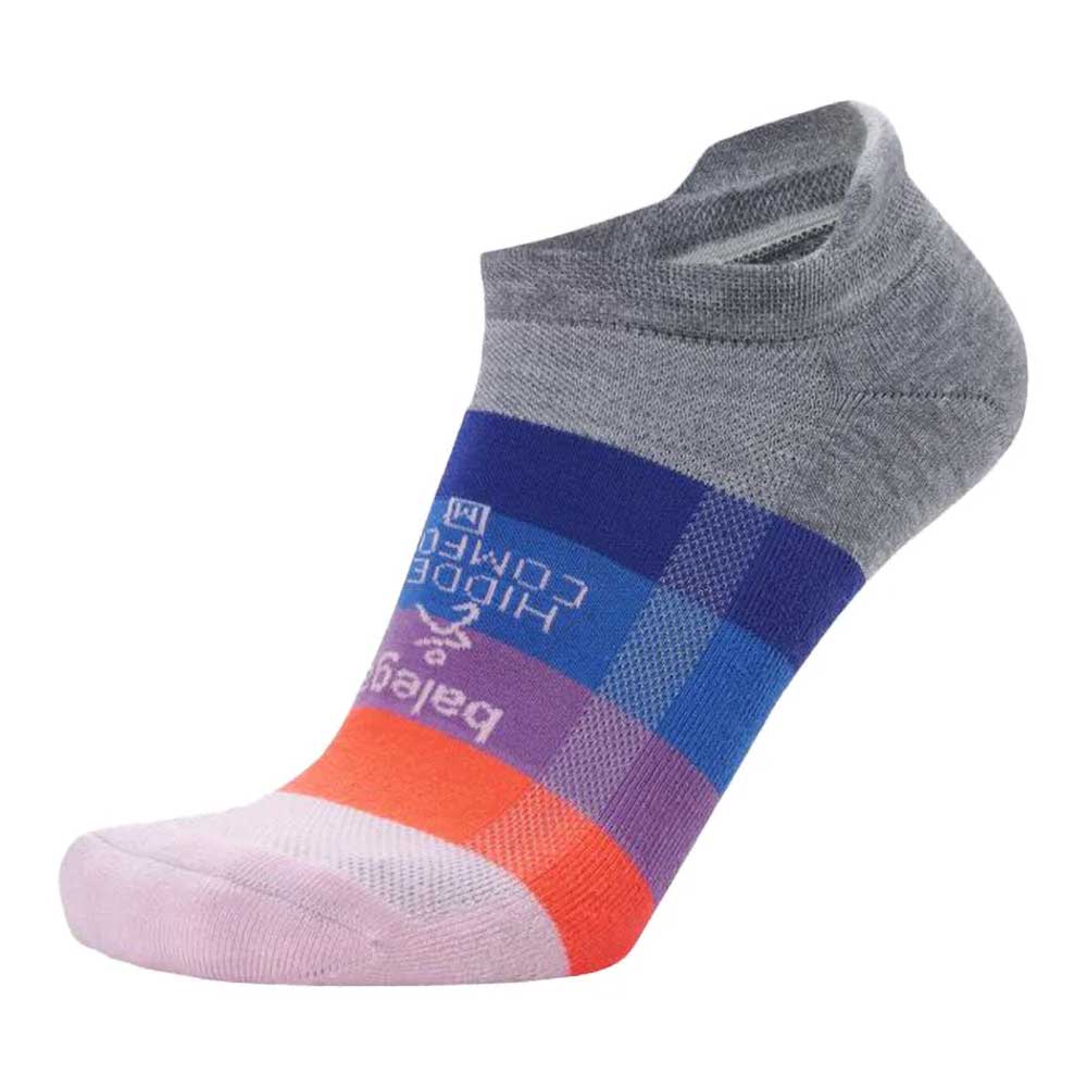 Balega, Unisex Hidden Comfort Socks - Midgrey/Swift Violet