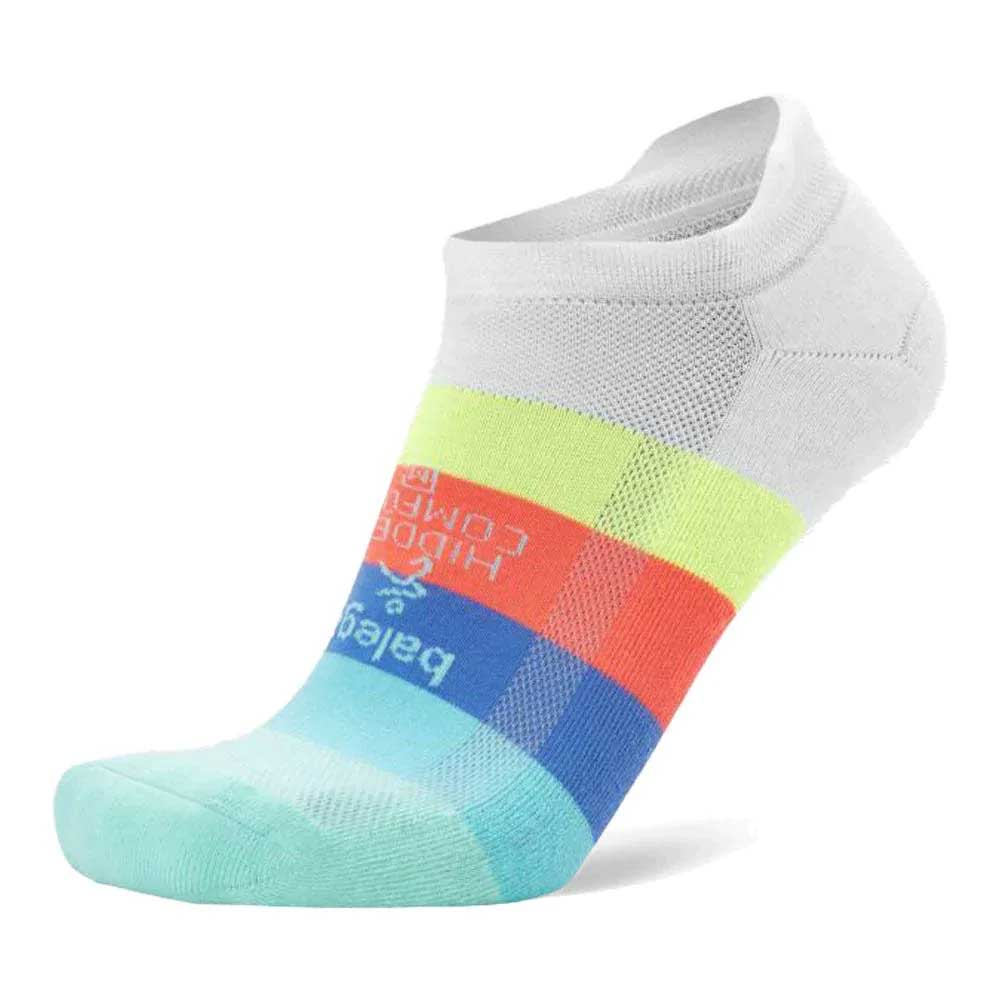 Balega, Unisex Hidden Comfort Socks - White/Retro Brights